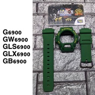 BNB CUSTOM HIJAU G6900 GW6900 GLX6900 + BUCKLE JAPAN FOR ORIGINAL GSHOCK