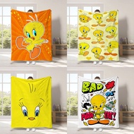Hot Sale Tweety Bird Tweety Bird Animation Merchandise Flannel Blanket Digital Printing Cartoon Chil