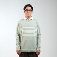 PETRONAS Daily Striped Jumper - Sage Green