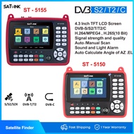 Original SATLINK ST-5155 DVB-S2/T2/C COMBO HD Satellite Finder Meter ST-5150 MPEG-4 4.3 Inch TFT LCD