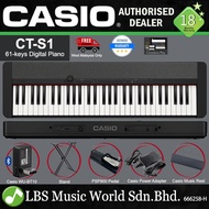 Casio CT-S1 61 Key Portable Digital Keyboard Electronic Music Piano - Package B (CTS1 CT S1)