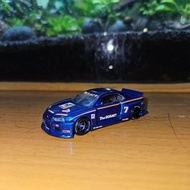 Mini GT x Kaido House Nissan Skyline GT-R R34 Kaido Works (V2 Aero) Custom TAMIYA "The Hornet" BLKLT