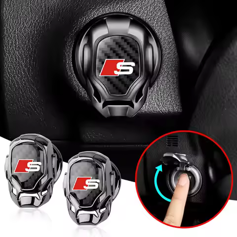 Car One Button Start Protective Cover Ignition Device Sticker for Audi Sline A1 B5 B6 B7 B8 C6 C5 A7