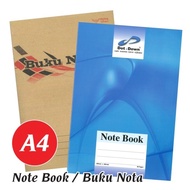 A4 Soft Cover Note Book 80 pages | A4 Craft Cover Notebook | A4 Note Book | A4 Kraft Cover Buku Nota