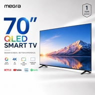 MEGRA 70 Inch 4K QLED Smart TV Whale OS Ultra Slim Bezelless Design