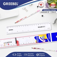 GREEBEL 20cm Plastic Ruler 20cm Clear Long Ruler/ 20-2 Ruler/ Stronger/