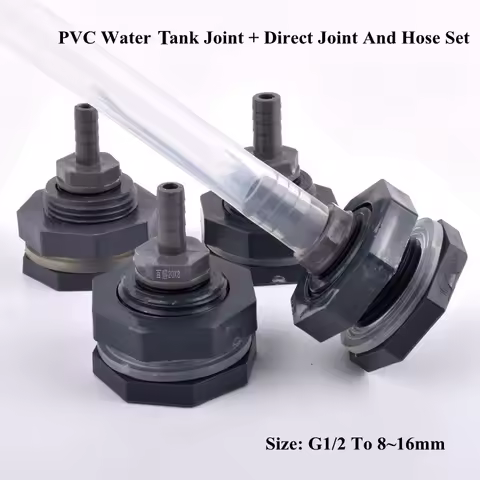 1/2" To 8mm~16mm PVC Water Tank Connector Pagoda Direct Set Garden Irrigation System Silicone Hose J
