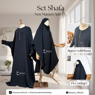Khayra Muslimah – Shafa Batwing Abaya Set New Mazzen Anti UV French Khimar Long U Free Veil | Exclus
