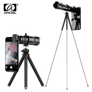 APEXEL 60X Mobile Phone Telephoto zoom Lens Monocular Telescope astronomical+extendable tripod for a