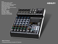 MIXER ASHLEY PREMIUM 6 ASHLEY 6 CHANNEL ORIGINAL