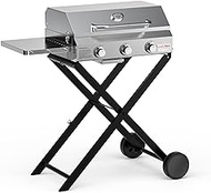 ONLYFIRE GRILLS Folding Grill Table,Grill Stand Table for Outfoor Camping,Cooking and BBQ