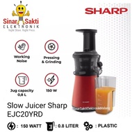 Sharp Slow Juicer EJC20YRD Buah Low Watt EJ-C20Y-RD 0.8 Liter 150 Watt