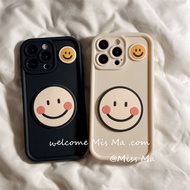 Suitable for IPhone 11 12 Pro Max X XR XS Max SE 7 Plus 8 Plus IPhone 13 Pro Max IPhone 14 Pro Max Simple Smile Phone Case with Accessories