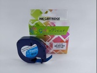 Brother DYMO 藍底/黑字/膠質12MM*4M 代用帶LT-91205#標籤色帶#標籤機#收納#便簽#姓名貼#