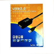 สาย USB extension cable 5m Built in signal booster.