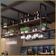Wine Rack Iron Hanging Shelf Shelf Bar Restaurant Bar Kitchen Top Hanging Shelf Hanging Wine Rack Ki