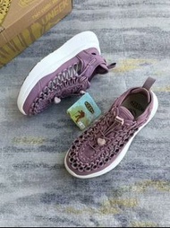 💥現貨💥 溫柔芋泥紫透氣增高編織戶外兩穿涼鞋 | KEEN UNEEK HT Women's Cord Sandals|