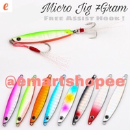 Micro Jig 7gram ! Free Assist Hook ! !