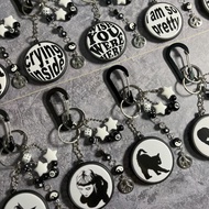 GANTUNGAN Undead Carabiner Keychain - Y2K Aesthetic Skena Dark Grunge Keychain Cute Bag Accessories