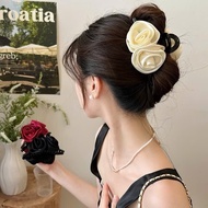 Korean style ribbon rose hair clip A3