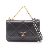 【二手】香奈兒 (Chanel) 19 Dixneuf 組合五金 2WAY AP0957 黑色羊皮 (Sheepskin) 香奈兒 (Chanel) 19 Matelassé 鏈條錢包 女士