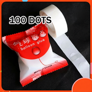 Dot Stick Balloon Glue/Dot Glue/Dot Stick Double Tape Sticky Balloon Double-sided Tape Transparent J