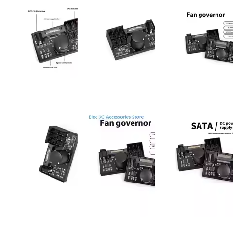 Y51A Power On 4Pin Fan NAS Server Fan Speed PWM Fan Speed Controller