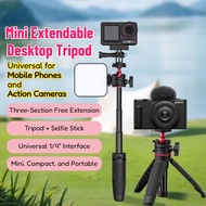 Desktop Tripod for Insta360 X5 / Ace Pro 2 Desktop Extension Rod Tripod for DJI Osmo Nano / Action 6