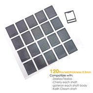 Graceful 120Pcs/set Black MX Switch Film for Mechanical Keyboard MDI Shaft Film Repair