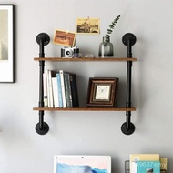 Industrial loft Wall Hanging Rack Retro Wall Style Bookshelf Craft Industrial Water Pipe Storage Ame