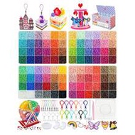 24/48/72/96 Colors Perler Beads Set, 2.6mm Multicolor Perler Beads Refill Bag, DIY Craft Perler Bead