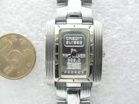 CREDIT SUISSE “2g 999 silver bar Dial” quartz women's watch