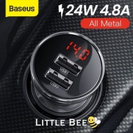 Baseus Digital Display Dual USB 4.8A Car Charger 24W / 45W Car Charger Adapter