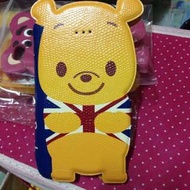 二手🖐🏻 Winnie the pooh 小熊維尼 英國旗 掀蓋 書本式 i5/i5s 手機皮套 手機套 手機殼  #一百均價
