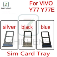 For ViVO Y77 Y77E New SD MicroSD Holder Nano Sim Card Tray Slot Repalcement