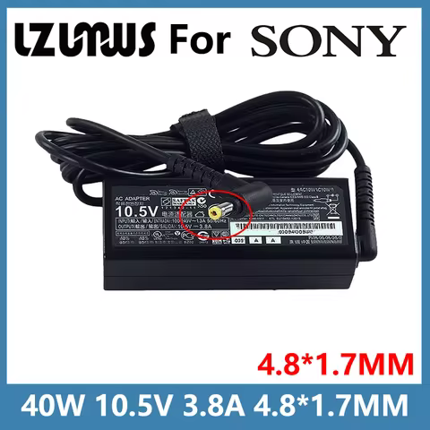 10.5V 3.8A 40W 4.8*1.7MM Laptop Adapter Charger For Sony VAIO Pro 11 13 DUO11 DUO13 VGP-AC10V10 VGP-