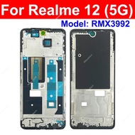 For Realme 10 11 12 Plus 10S 10T 11X 12X 12 4G 5G LCD Frame Housing Front LCD Frame Holder Cover Bez