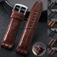 Brown Cowhide Leather Watch Band 23mm for Swatch IRONY YOS440 449 448 401G Watch Strap Soft Men Busi
