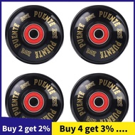 PUENTE 4Pcs/Set Cruiser Skateboard Wheels PU Wheels Long Board Cruiser Wheels with ABEC-9 Bearings
