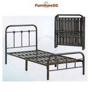 Copper or Cream Colour Heavy Duty Single and Double Decker Metal Bed (Up to 120KG)