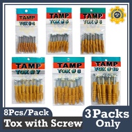 TOX with Screw (8Pcs/Pack) 3 PACKS ONLY PRIMETOP BUILDERS
