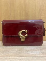 COACH CE723 STUDIO 25 SHOULDER BAG 斜背包 側背包 肩背包（酒紅.楓葉紅限定款）