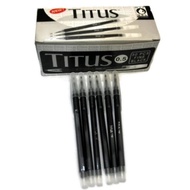 50 Pieces Titus Fine 0.5 Fine Black Ball Point Pen Ballpen Blue Ball Point Ballpen Titus Doodle Fine