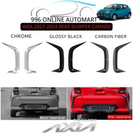 AXIA 2023-2024 (NEW) REAR BUMPER CANARD/ REAR BUMPER COVER 2pcs ABS