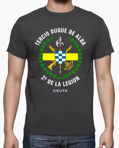 "Tercio Duque De Alba 2ND De La Legion" T-Shirt Spanish Tercio 2nd Legion Mens T Shirts Short Sleeve