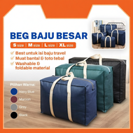 Beg Travel Guni Berzip – Saiz Besar untuk Pakaian, Toto & Bantal