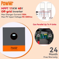 【Can Be Paralleled】PowMr MPPT 11KW Off Grid Solar Hybrid Inverter 230Vac Built-in 150A MPPT Solar Ch