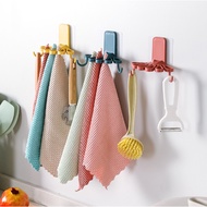 Flower Shape Cloth Storage Rack Wall Mounted Hanger Kitchen Supplies Organizing Hook Bathroom Shelf 