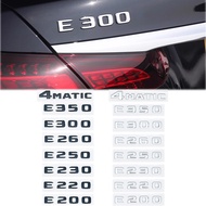 Car Trunk Letters Logo Emblem Badge Decals Sticker For Mercedes Benz E Class E200 E220 E230 E250 E26