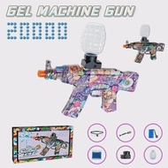 Electric Splatter Bomb Ball Blaster Shooting high speed  AKM-47 Outdoor  20k+ Gel Bullet And Goggles,Toy Guns For Kids Gift